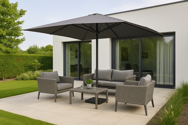 Designerskie parasole ogrodowe – zacienienie i estetyka w jednym